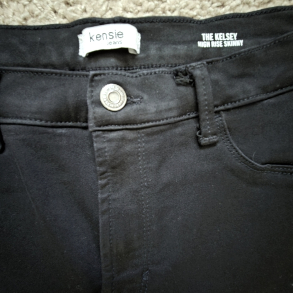 Kensie Black High Rise Skinny Jeans - Picture 4 of 6